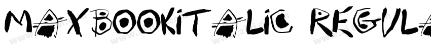 MaxBookItalic Regula字体转换